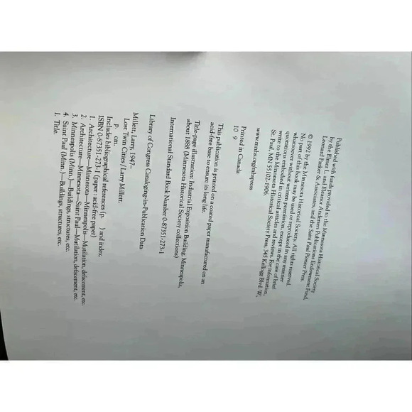 Lost Twin Cities book by Larry Millett - Picture 4 of 5